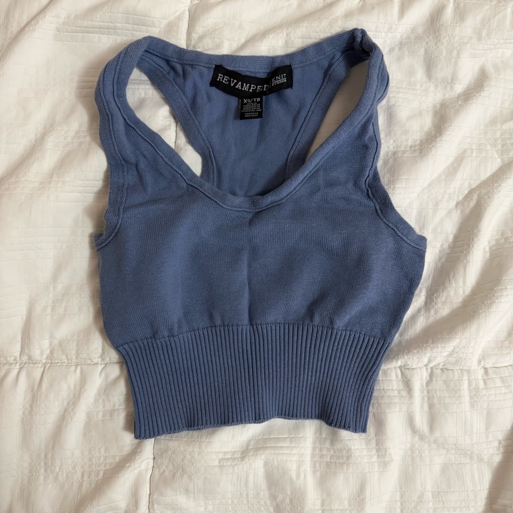 Blue Women's crop Top